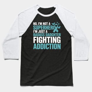 Drug Gambling Alcohol Awareness Addiction Recovery Baseball T-Shirt